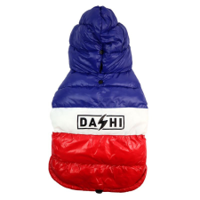 Dashi Stripes Red&amp;Blue kutyakabát 2XL (48cm háthossz) kutyaruha