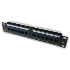 Datacom 10" CAT6 12 port kábel és adapter