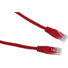 Datacom CAT5E UTP 1,5 m, piros (1482) kábel és adapter