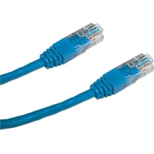 Datacom CAT5E UTP, 3m, kék kábel és adapter