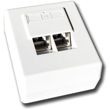 Datacom , CAT6, STP, 2x RJ45 falra kábel és adapter