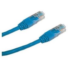 Datacom CAT6 UTP, 0.25m, kék kábel és adapter
