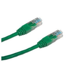 Datacom CAT6, UTP, 0,25m, zöld kábel és adapter