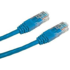Datacom CAT6 UTP, 0.5m, kék kábel és adapter