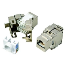 Datacom RJ45 STP CAT5E SILVER önmetsző zárókő kábel és adapter