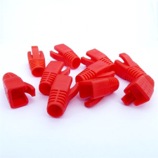 Datacom RJ45 törésgátló, CAT6A, CAT7, piros, 10db kábel és adapter