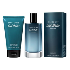 Davidoff Cool Water Parfum szett parfüm 100 ml + tusfürdő 150 ml férfiaknak kozmetikai ajándékcsomag