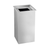 DAY-CO METAL Rozsdamentes acél szemetes szögletes leveető fedéllel 54liter