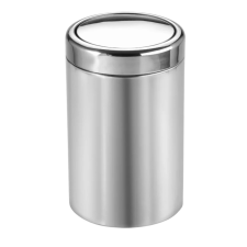 Dayco rozsdamentes acél billenőfedeles szemetes 30L szemetes