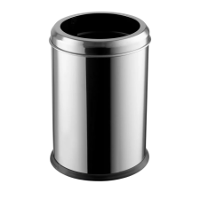 Dayco rozsdamentes acél fedél nélküli szemetes 20L szemetes