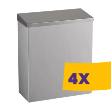 Dayco rozsdamentes acél fürdőszobai falra szerelhető szemetes 7L (Karton - 4 db) szemetes