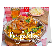 DAYLINER Asztali naptár fehér lapokkal 320 × 150 mm KonyhaShow álló Dayliner 2023. naptár, kalendárium