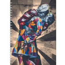 DAYLINER Határidőnapló InSpiral A5 heti, fehér lapokkal Graffiti 2026. (DAYLINER_57810) határidőnapló