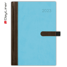DAYLINER Határidőnapló Winner A5 napi fehér lapokkal Kék Dayliner 2023. határidőnapló