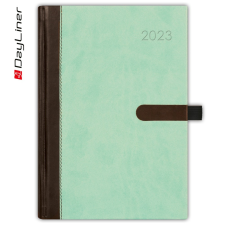 DAYLINER Határidőnapló Winner A5 napi fehér lapokkal Menta Dayliner 2023. határidőnapló