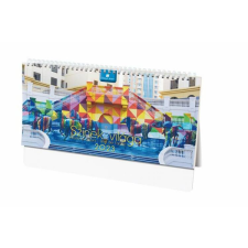 DAYLINER Naptár, asztali, álló, DAYLINER "Színek világa" naptár, kalendárium