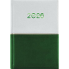 DAYLINER Naptár, tervező, A5, napi, DAYLINER Contrast, fehér-zöld (NCA5FZU)