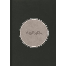 DAYLINER Naptár, tervező, A5, napi, DAYLINER "Central", fekete-szürke határidőnapló