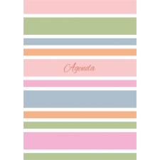 DAYLINER Naptár, tervező, A5, napi, DAYLINER &quot;Colors Stripes&quot; határidőnapló