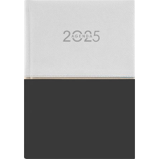 DAYLINER Naptár, tervező, A5, napi, DAYLINER "Contrast", fehér-fekete határidőnapló