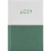 DAYLINER Naptár, tervező, A5, napi, DAYLINER "Contrast", fehér-zöld
