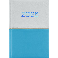 DAYLINER Naptár, tervező, B6, heti, DAYLINER Contrast, fehér-világoskék (NCB6FVKU) határidőnapló