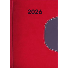 DAYLINER Naptár, tervező, B6, heti, DAYLINER Memphis, piros-szürke (NMB6PSZU) határidőnapló