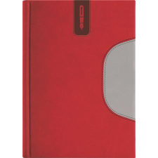 DAYLINER Tárgyalási napló, B5, , "Memphis", piros-zsürke naptár, kalendárium