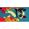 DAYLINER Zsebnaptár, fekvő elrendezésű, DAYLINER, Colors Astro Cat (NZSCACU)