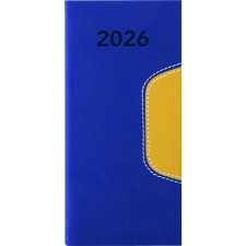 DAYLINER Zsebnaptár, fekvő elrendezésű, DAYLINER, Memphis, kék-sárga (NMZSKSU) naptár, kalendárium