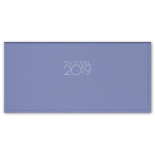 DAYLINER Zsebnaptár, fekvő elrendezésű, DAYLINER, "MyPastel", kék naptár, kalendárium