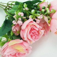 DC Babarózsa csokor sötétrózsaszín dekorációs kellék