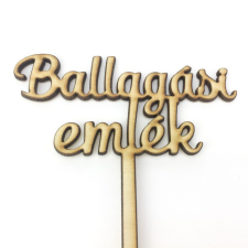 DC Beszúrós fa felirat "Ballagási Emlék" 10cm x 24,5cm dekorációs kellék