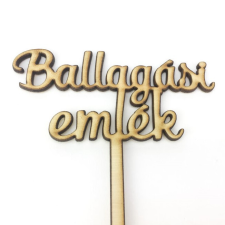 DC Beszúrós fa felirat &quot;Ballagási Emlék&quot; 10cm x 24,5cm dekorációs kellék