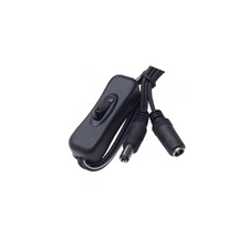  DC csatlakozóval szerelt kábel, zsinórkapcsolóval villanyszerelés