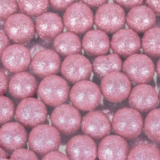 DC Csillámos polisztirol golyó 1,5cm sötétrózsaszín dekorációs kellék