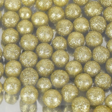DC Csillámos polisztirol golyó 1cm arany dekorációs kellék