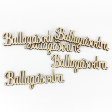 DC Fa felirat "Ballagásodra" 10,5cm x 3cm dekorációs kellék
