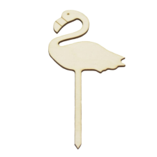 DC Fa figura - Flamingó beszúrós 9cm x 20cm dekorációs kellék