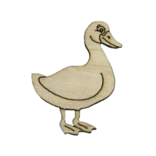DC Fa figura - Kacsa 4cm x 5cm dekorációs kellék