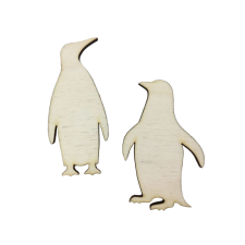 DC Fa figura - Pingvin pár 8cm dekorációs kellék