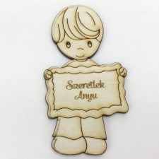 DC Fa kisfiú figura - Szeretlek Anyu 5cm x 9,5cm dekorációs kellék