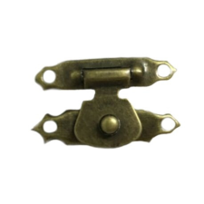 DC Fém csat szimpla bronz színű 1,5cm x 2,5cm dekorációs kellék