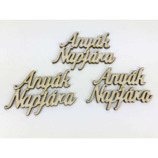 DC Natúr fa - "Anyák Napjára" felirat 4,5x8,3cm 3db/csomag dekorációs kellék