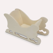 DC Natúr fa szánkó kicsi 7,5cm x 17,5cm x 9cm dekorálható tárgy