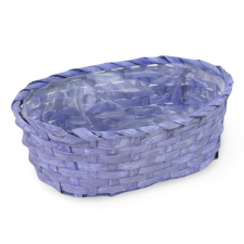 DC Ovális bambusz tál pasztell lila dekorációs kellék