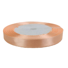 DC Szatén szalag 1cm széles barack dekorációs kellék