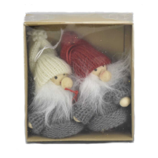 DC Szürke mini manó pár 5cm x 7cm dekorációs kellék