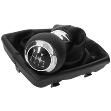 DCR Audi A4 B8 07-15 sebességváltó gomb FEKETE + KRÓM 6 SEBESSÉGES + FEKETE autóalkatrész