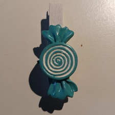 DD Mini csipeszek cukorkák, 4,5cm kék cukorka dekorációs kellék